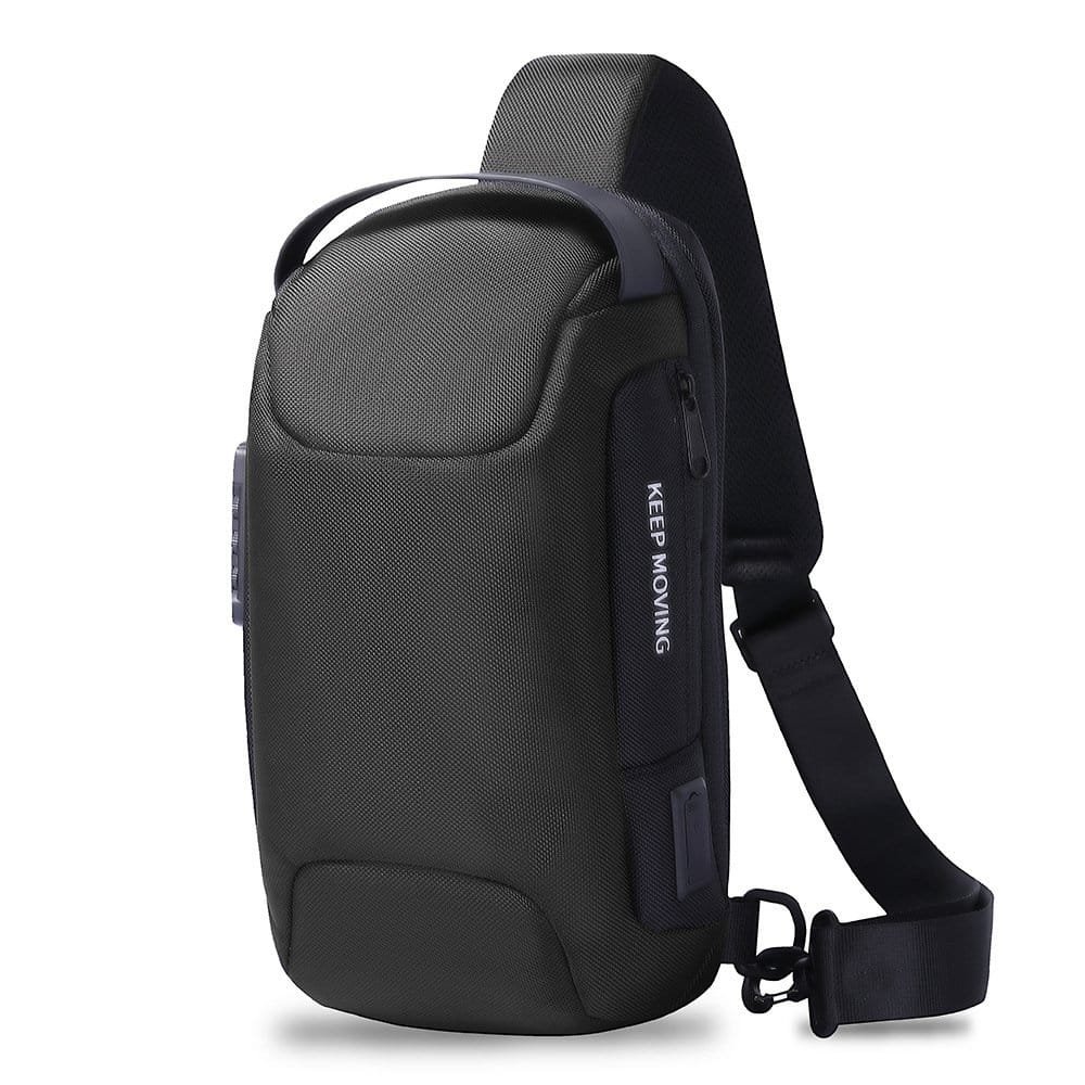 Bolso de Hombro Deportivo para Hombre con Diseño de Coche - Estilo Street Chic
